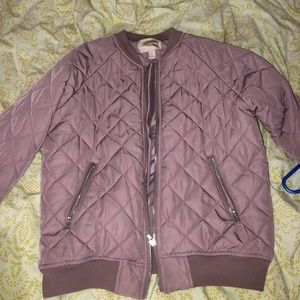 Lavender bomber jacket